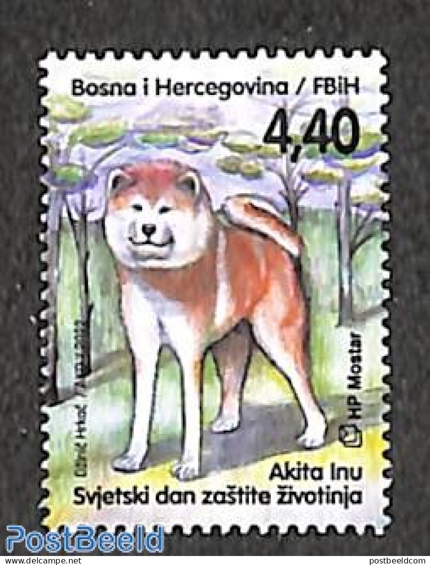 Bosnia Herzegovina - Croatic Adm. 2022 World Animal Day 1v, Mint NH, Nature - Dogs - Bosnia Erzegovina