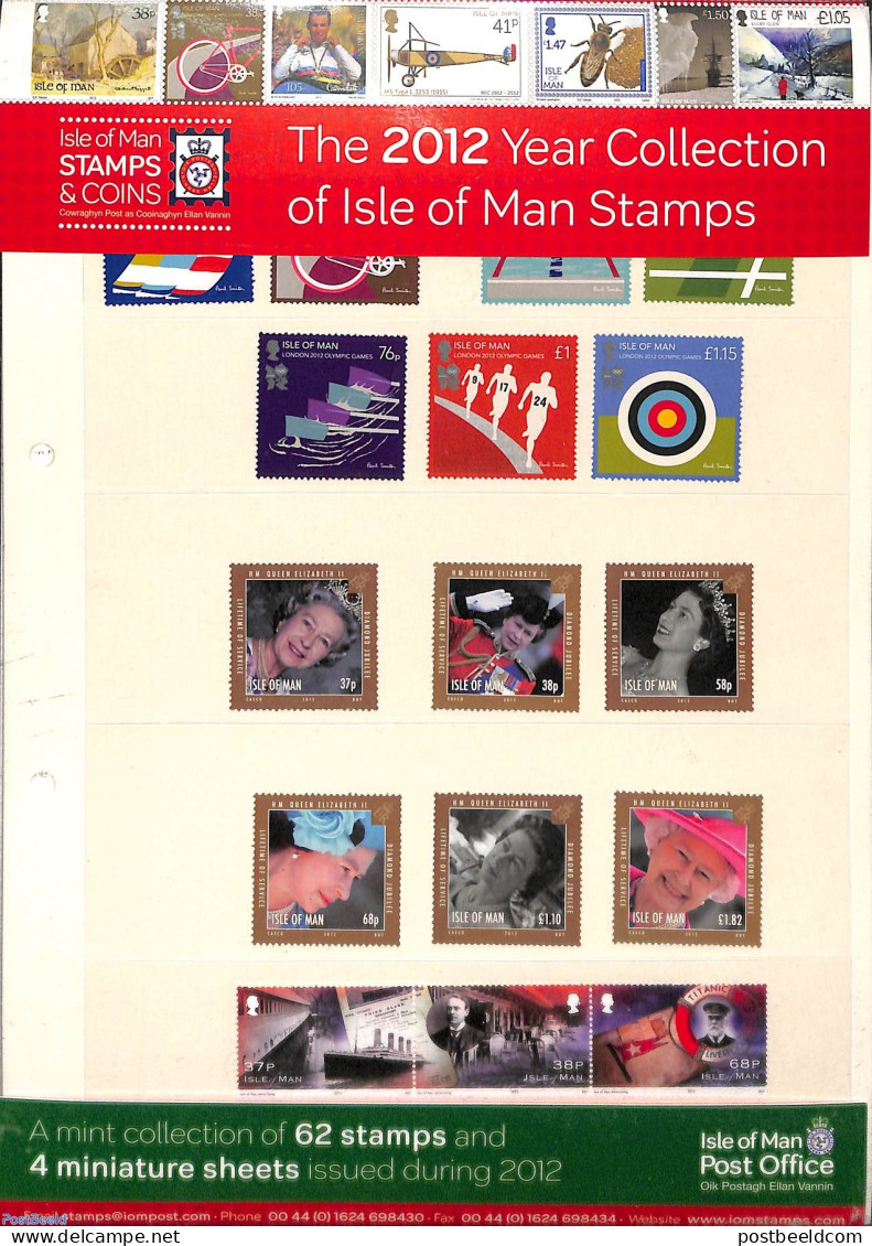 Isle Of Man 2012 Official Yearset 2012, Mint NH, Various - Yearsets (by Country) - Non Classés