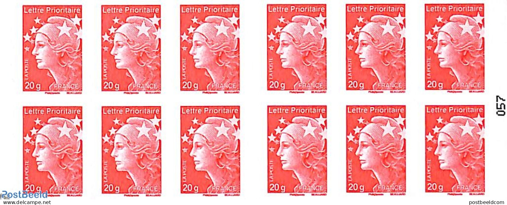 France 2012 Semaine De La Langue, Booklet 12x Lettre Prioritaire, Mint NH, Science - Esperanto And Languages - Stamp B.. - Neufs