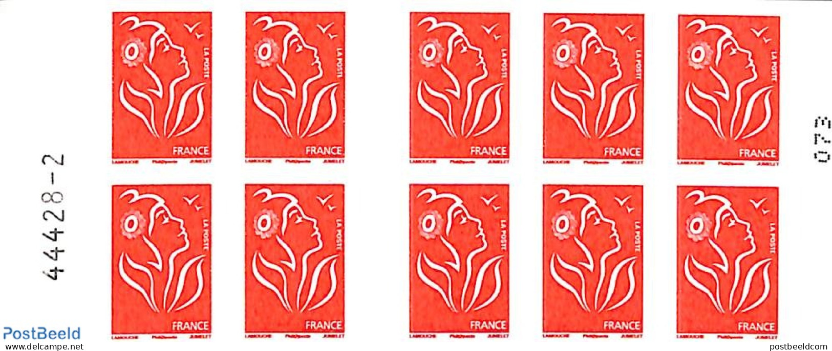 France 2006 La Boutqiue, Booklet 10x Rouge S-a, Mint NH - Ongebruikt