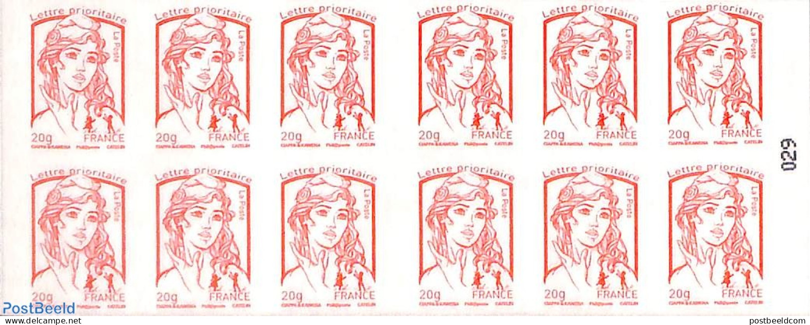 France 2015 Semaine De La Langue, Booklet 12x Lettre Prioritaire, Mint NH, Science - Esperanto And Languages - Stamp B.. - Ungebraucht