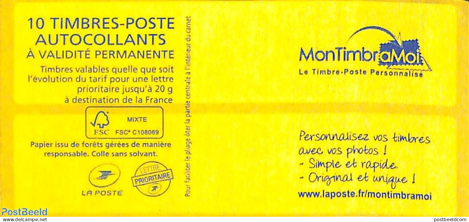France 2015 Mon TimbreaMoi, Booklet With 10x Rouge S-a, Mint NH, Stamp Booklets - Nuevos