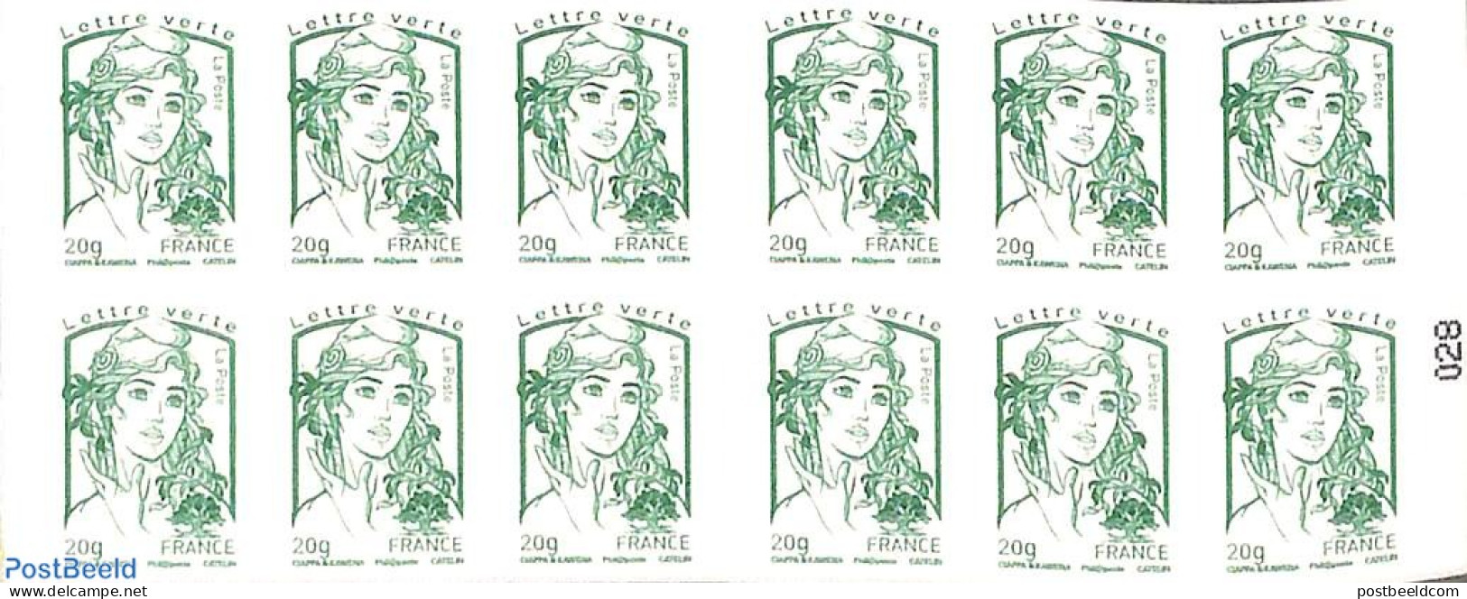 France 2015 Envie D'en Savoir Plus Sur Un Timbre?, Booklet With 12x Vert S-a, Mint NH, Stamp Booklets - Unused Stamps