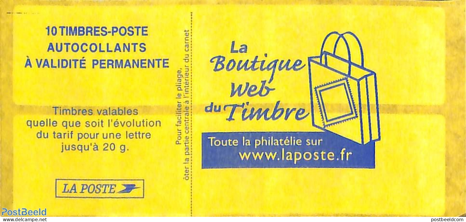 France 2005 La Boutique Du Timbre, Booklet 10x Timbre Rouge S-a, Mint NH - Neufs