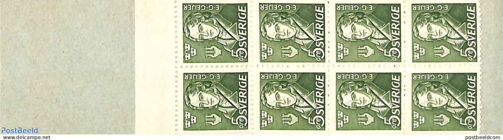 Sweden 1947 Erik Gustav Geijer Booklet, Mint NH, Stamp Booklets - Art - Authors - Composers - Nuovi