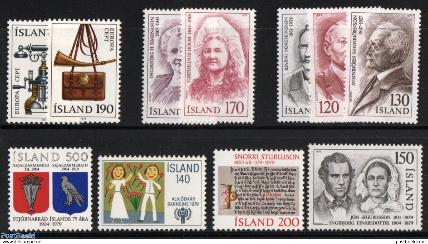 Iceland 1979 Yearset 1979 (11v), Mint NH, Various - Yearsets (by Country) - Nuovi