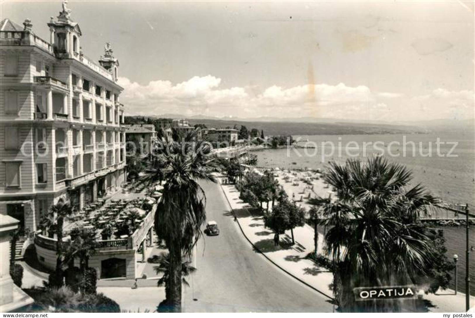 73242325 Opatija Istrien Grand Hotel Belvedere Uferstrasse Promenade Badestrand  - Croatia