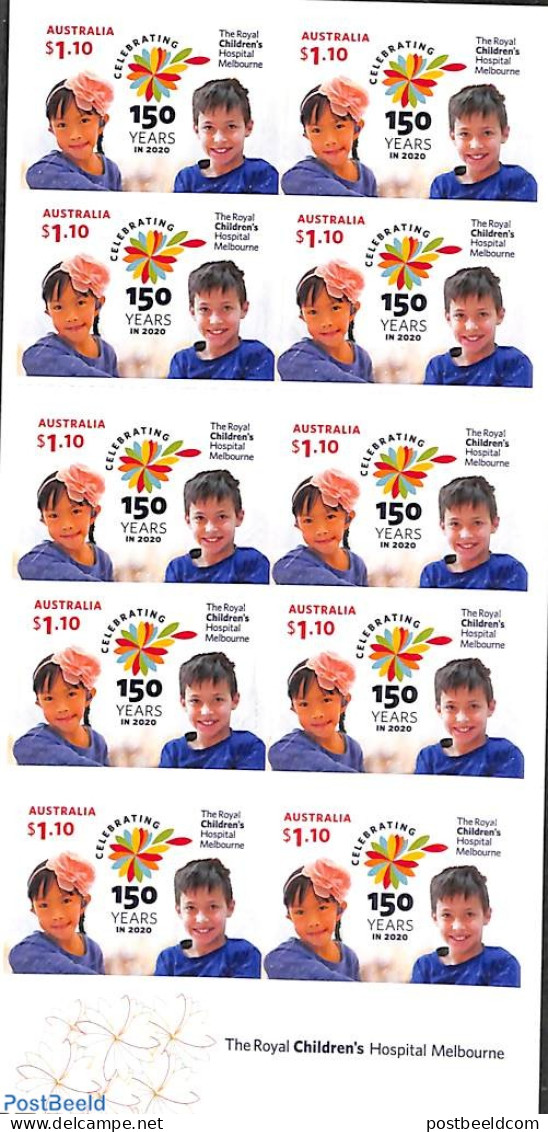 Australia 2020 Royal Children's Hospital Booklet S-a, Mint NH, Health - Health - Stamp Booklets - Nuovi