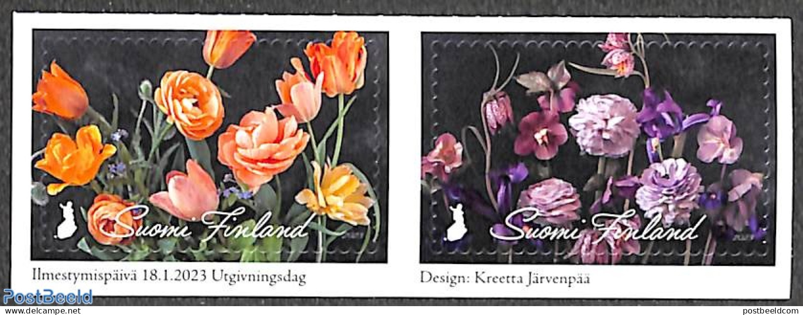 Finland 2023 Flowers 2v S-a, Mint NH, Nature - Flowers & Plants - Neufs