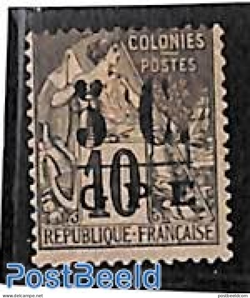 Guadeloupe 1890 5c On 10c, Stamp Out Of Set, Unused (hinged) - Neufs