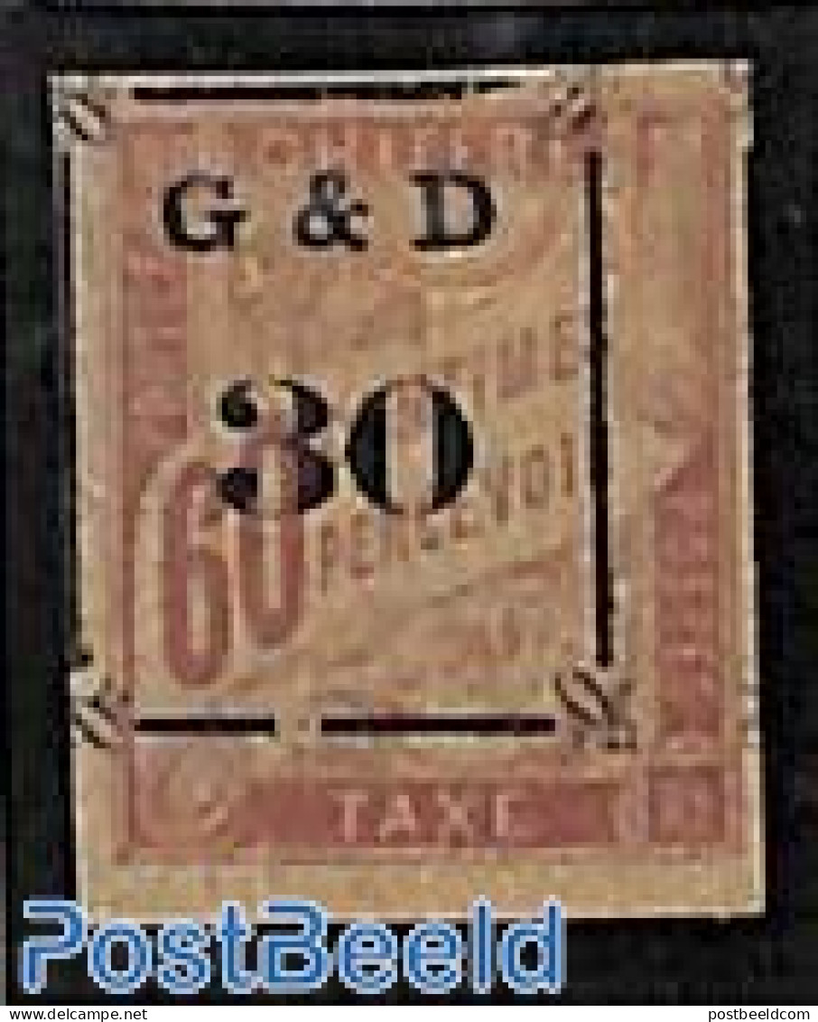 Guadeloupe 1903 Postage Due 30c On 60c, Unused Hinged, Unused (hinged) - Autres & Non Classés