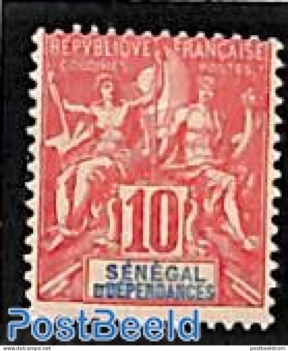 Senegal 1900 10c, Stamp Out Of Set, Unused (hinged) - Sénégal (1960-...)