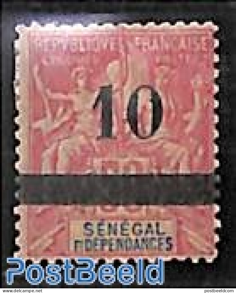Senegal 1903 10 On 50c, Stamp Out Of Set, Unused (hinged) - Sénégal (1960-...)