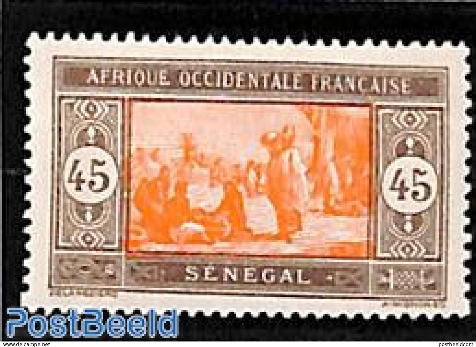 Senegal 1926 45c, Stamp Out Of Set, Mint NH - Sénégal (1960-...)