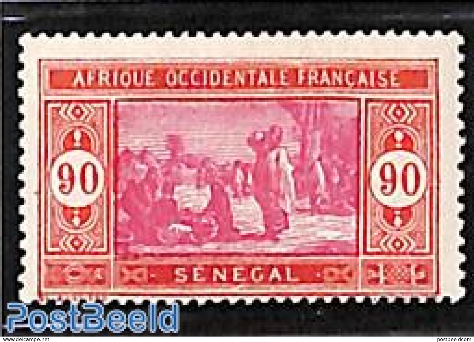 Senegal 1926 90c, Stamp Out Of Set, Unused (hinged) - Sénégal (1960-...)