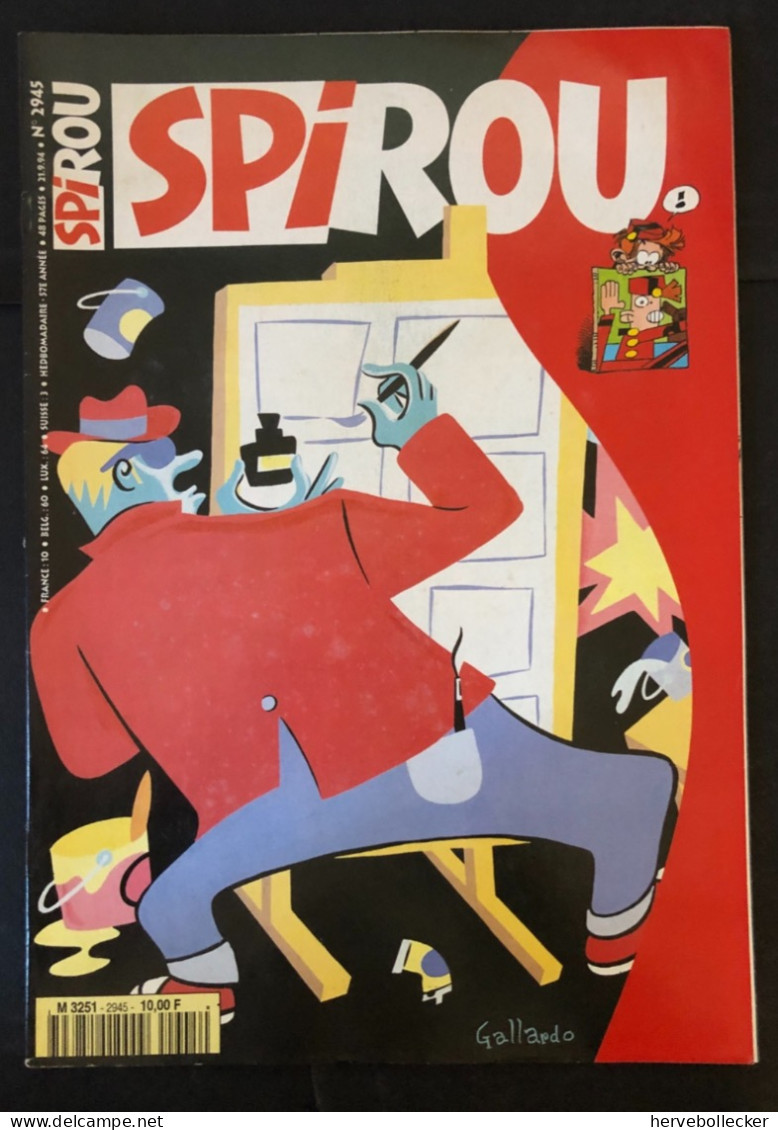 Spirou Hebdomadaire N° 2945 -1994 - Spirou Magazine