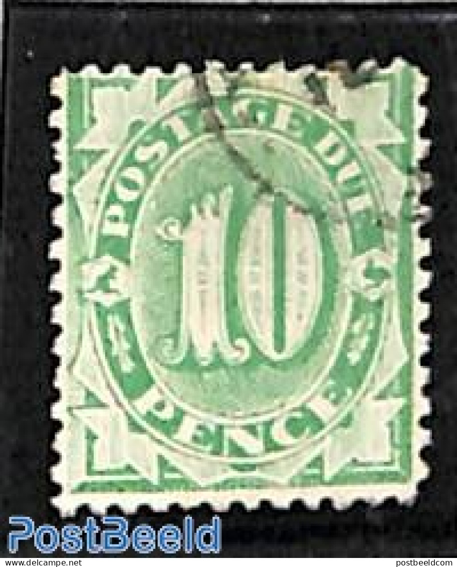 Australia 1902 10d Postage Due, Type II, Perf. 12:11, Used, Used Stamps - Autres & Non Classés
