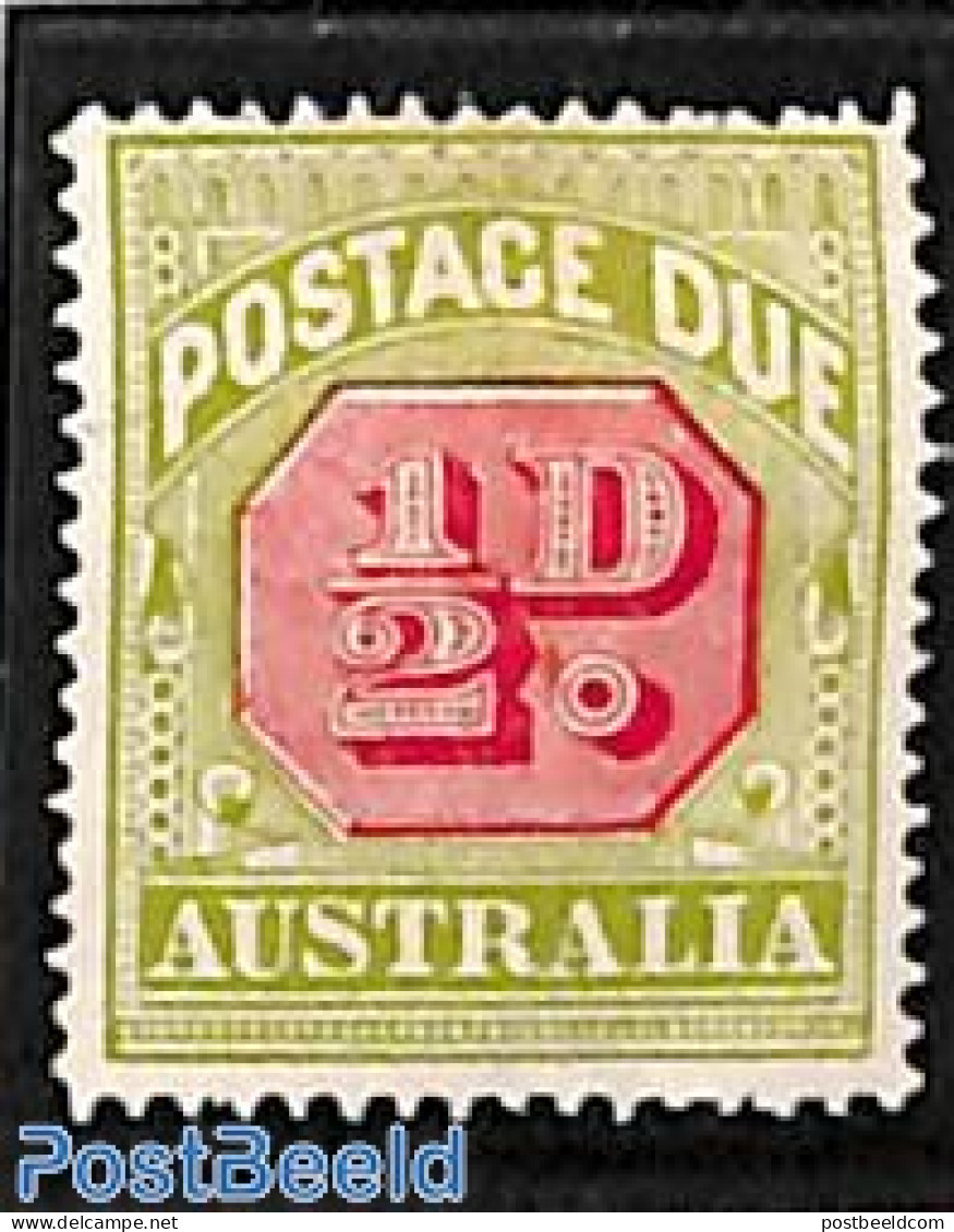 Australia 1909 1/2, Postage Due, Perf. 14, Unused (hinged) - Otros & Sin Clasificación