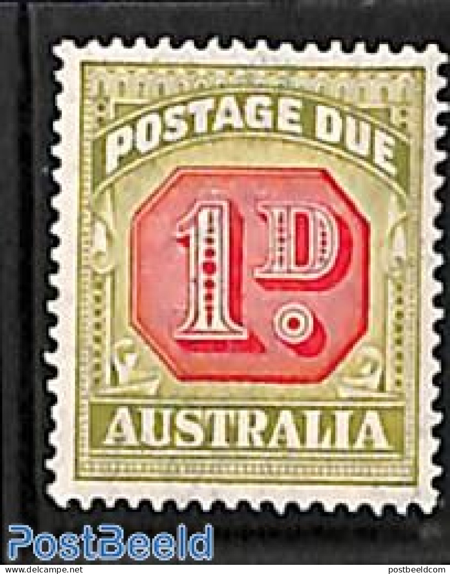 Australia 1938 1d, Postage Due, Stamp Out Of Set, Unused (hinged) - Autres & Non Classés