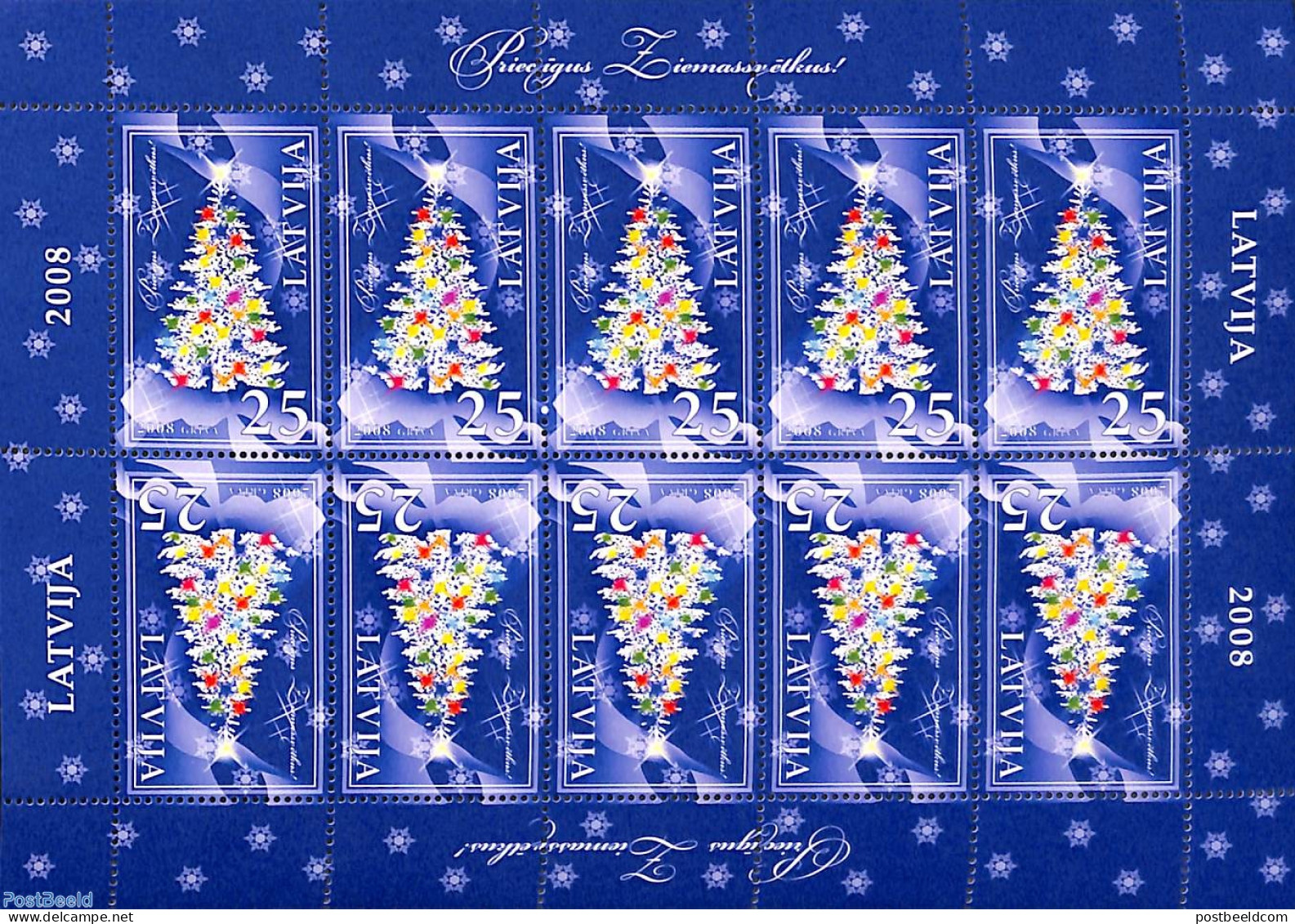 Latvia 2008 Christmas M/s, Mint NH, Religion - Christmas - Kerstmis