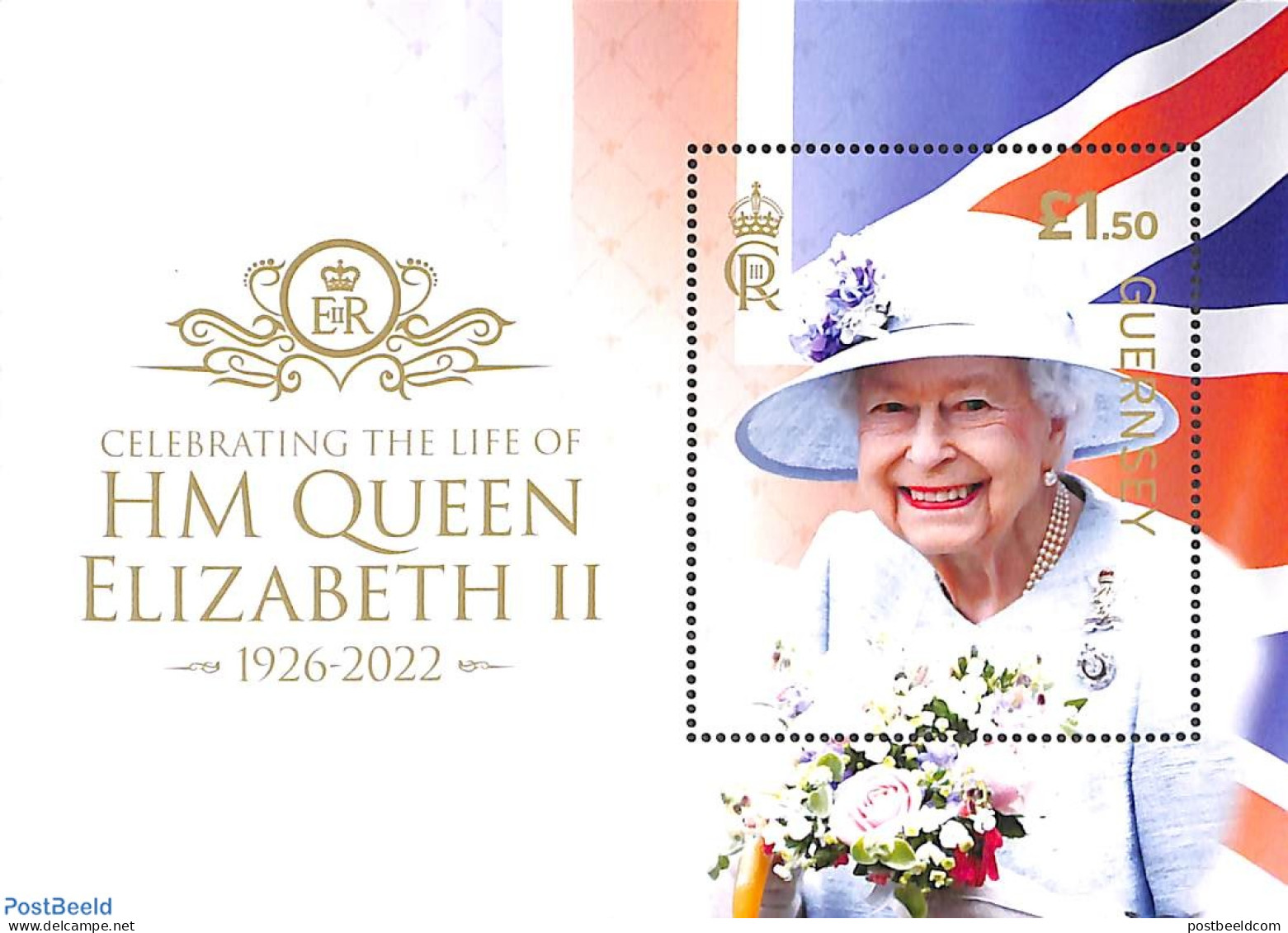 Guernsey 2023 Celebrating The Life Of Queen Elizabeth II S/s, Mint NH, History - Kings & Queens (Royalty) - Familles Royales
