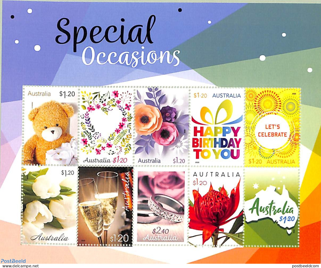 Australia 2023 Special Occassions M/s, Mint NH, Various - Greetings & Wishing Stamps - Teddy Bears - Ongebruikt