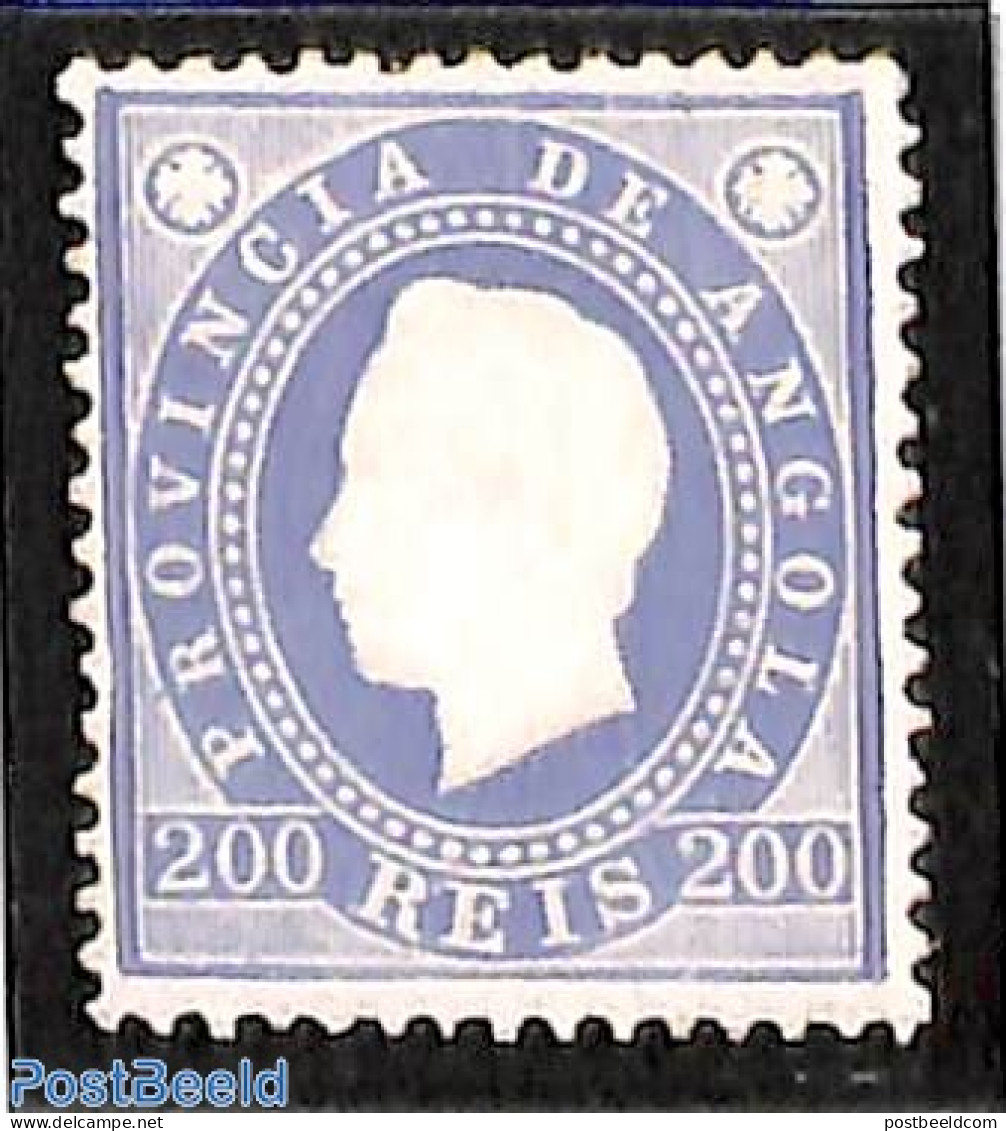 Angola 1886 200R, Without Gum, Unused (hinged) - Angola