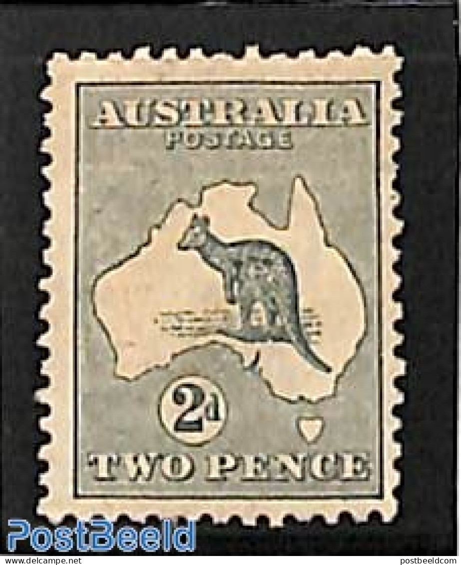 Australia 1913 2p, Stamp Out Of Set, Unused (hinged), Nature - Various - Animals (others & Mixed) - Maps - Unused Stamps