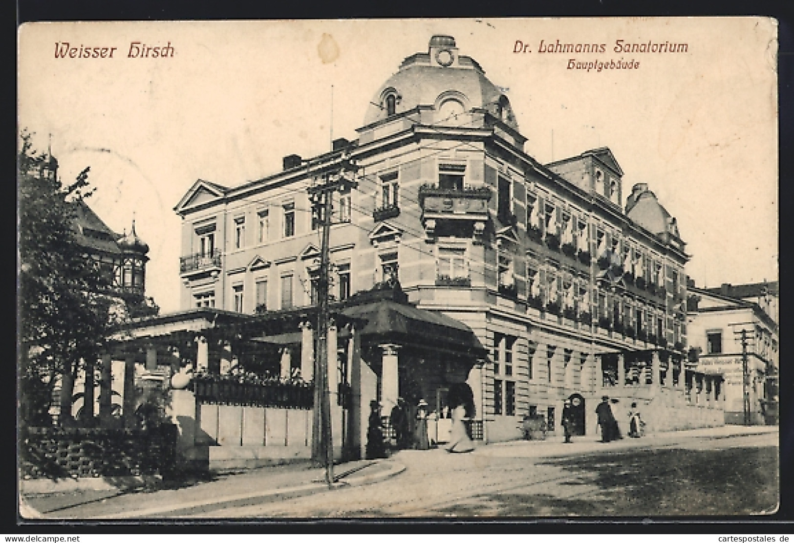AK Weisser Hirsch, Dr. Lahmanns Sanatorium, Hauptgebäude  - Sonstige & Ohne Zuordnung