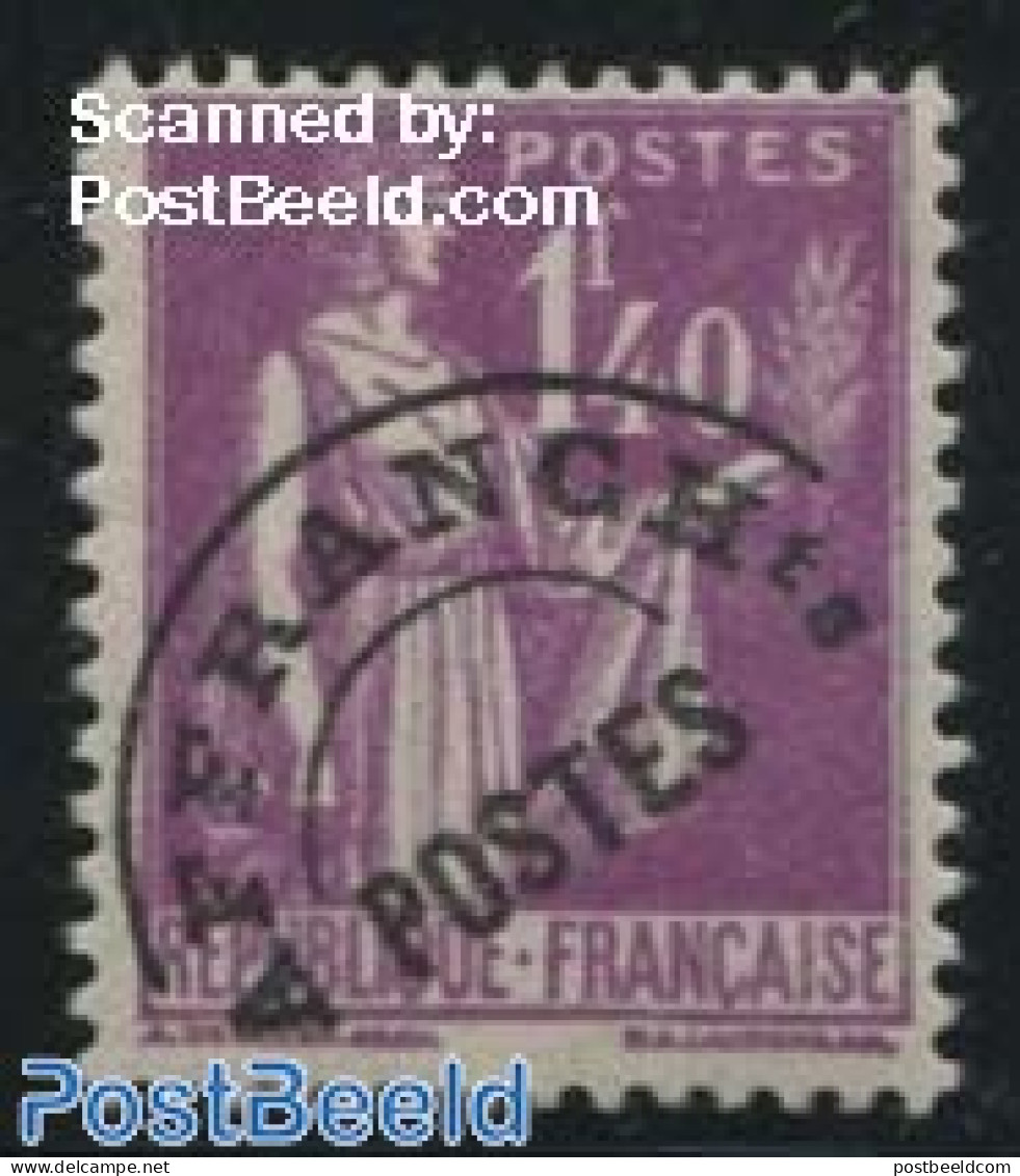 France 1938 1.40F Precancel, Stamp Out Of Set, Unused (hinged) - Ongebruikt