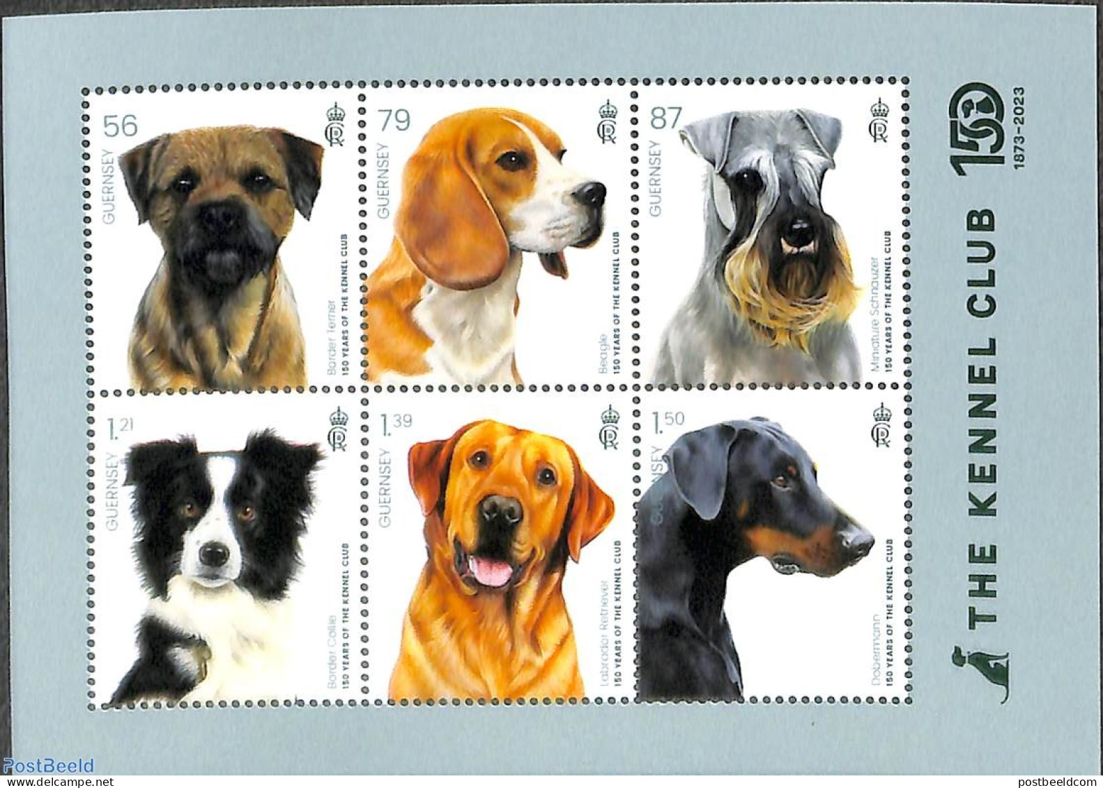 Guernsey 2023 Kennel Club S/s, Mint NH, Nature - Dogs - Guernesey