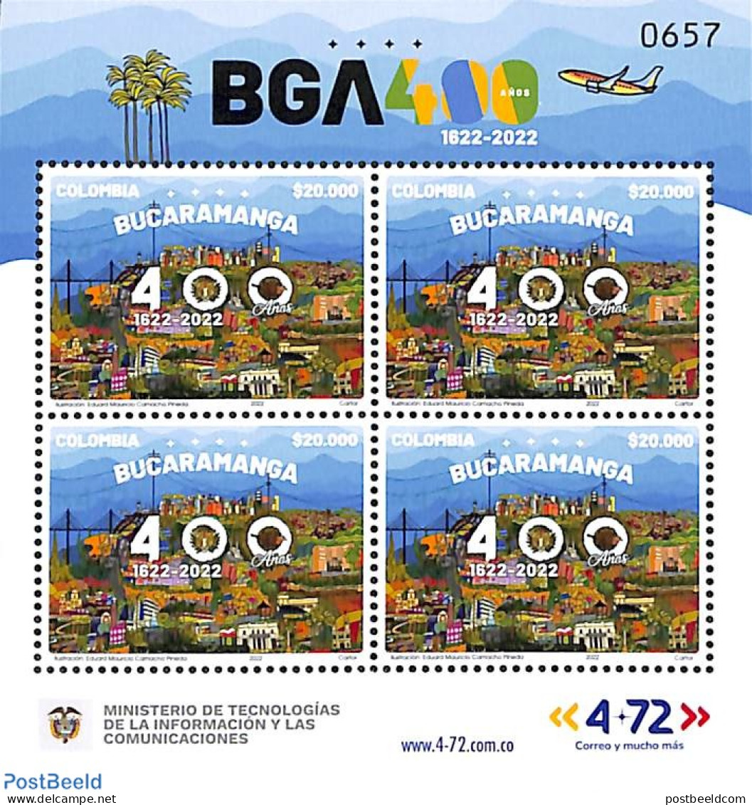 Colombia 2022 Bucaramanga S/s, Mint NH - Colombia