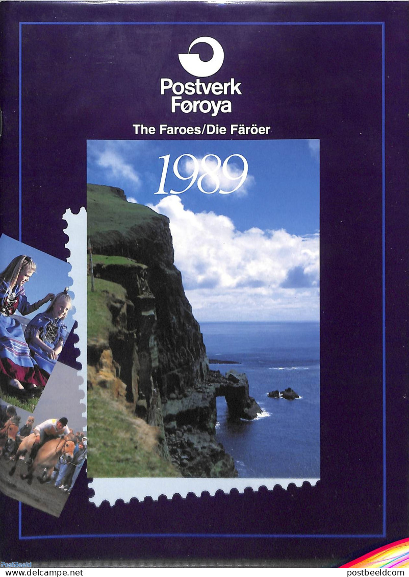 Faroe Islands 1989 Official Yearbook With Stamps 1989, Mint NH, Various - Yearsets (by Country) - Unclassified