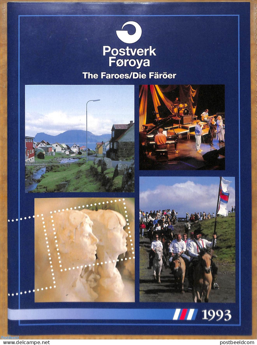 Faroe Islands 1993 Official Yearbook With Stamps 1993, Mint NH, Various - Yearsets (by Country) - Non Classés