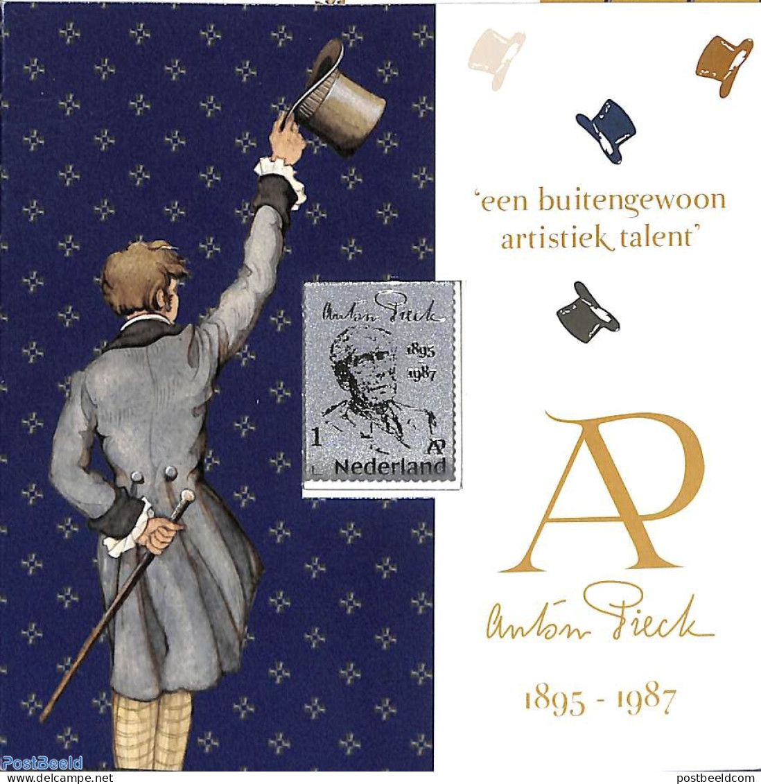 Netherlands - Personal Stamps TNT/PNL 2020 Anton Pieck, Silver Stamp In Special Pack, Mint NH, Various - Other Materia.. - Oddities On Stamps