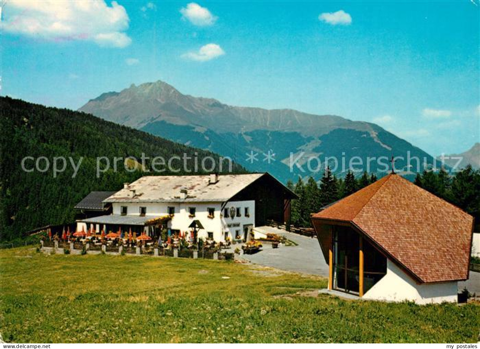 73242186 Birgitz Tirol Gasthof Pension Adelshof Kapelle Birgitz Tirol - Autres & Non Classés