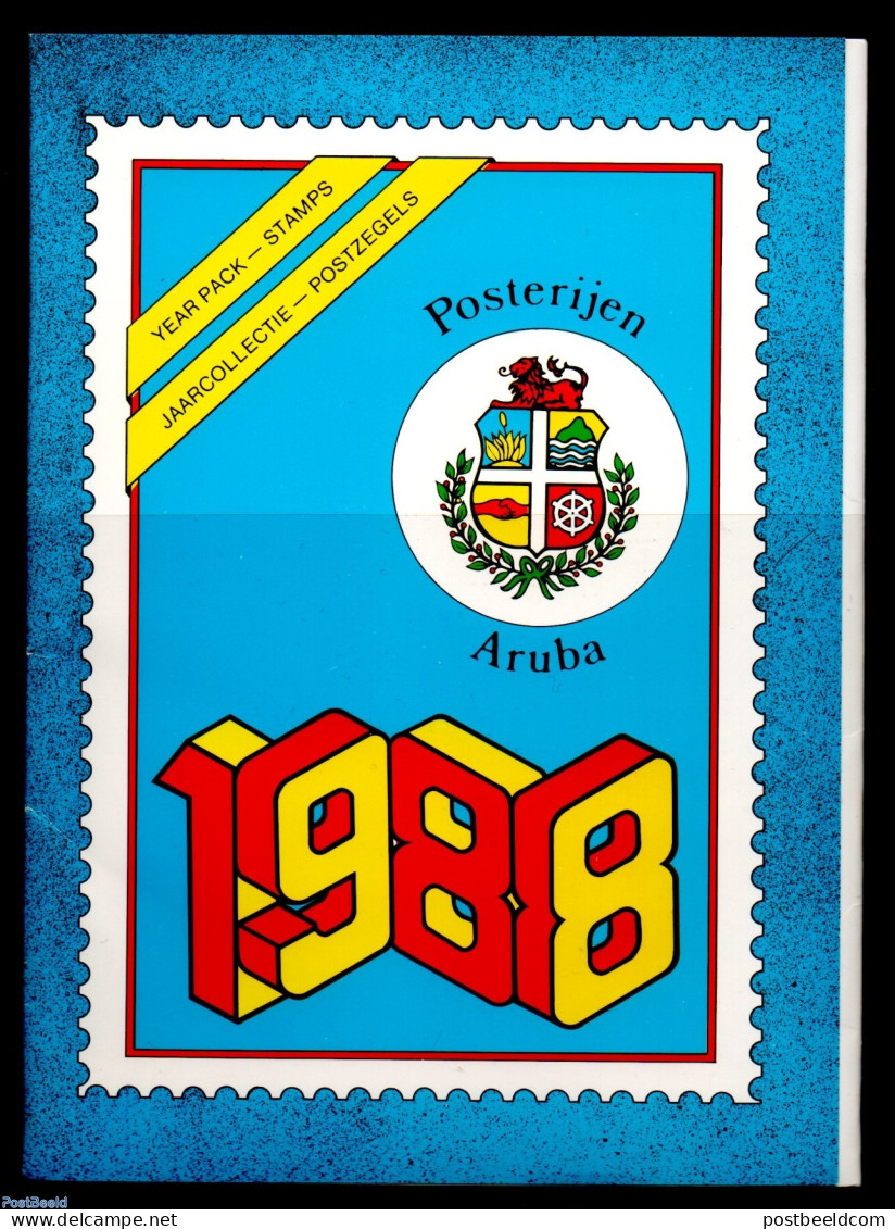 Aruba 1988 Yearset 1988 (17v), Mint NH, Various - Yearsets (by Country) - Unclassified