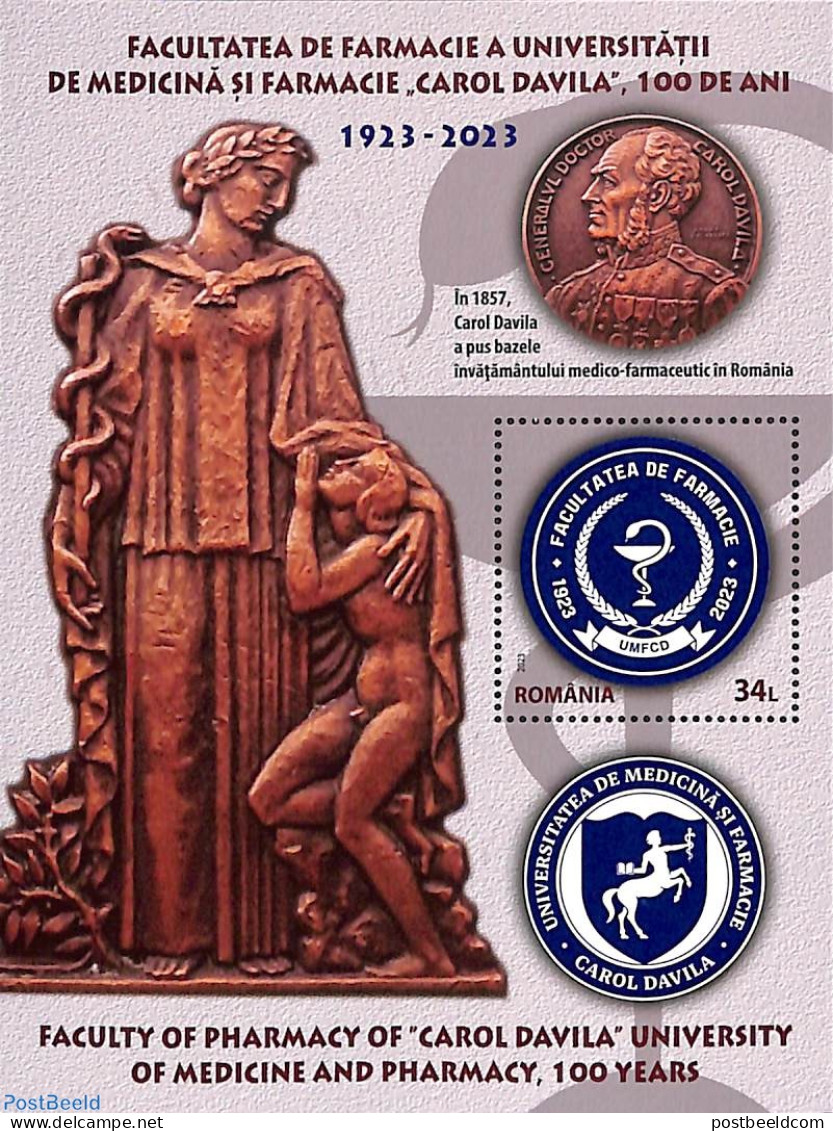 Romania 2023 Carol Davila S/s, Mint NH, Health - Health - Unused Stamps
