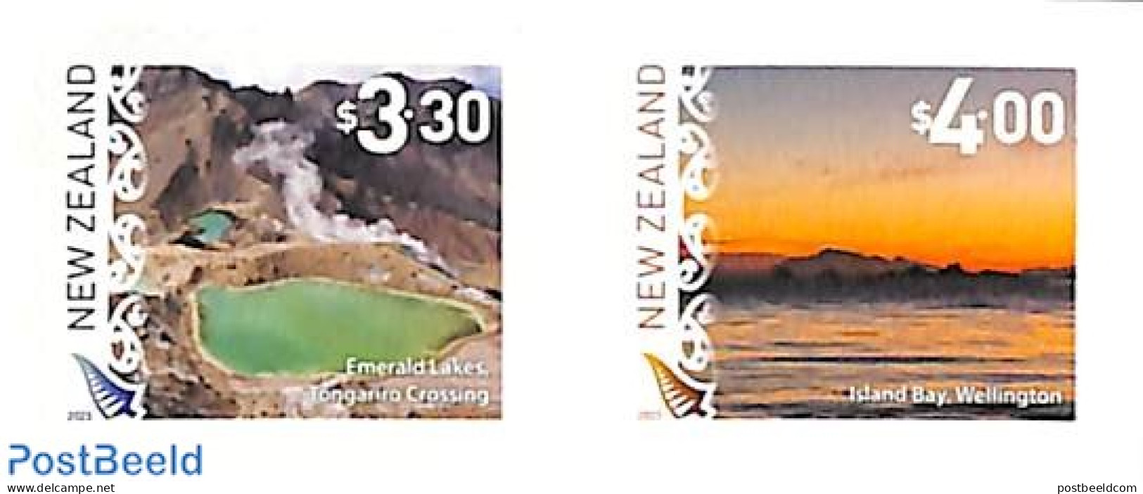 New Zealand 2023 Definitives, Views 2v S-a, Mint NH - Ungebraucht