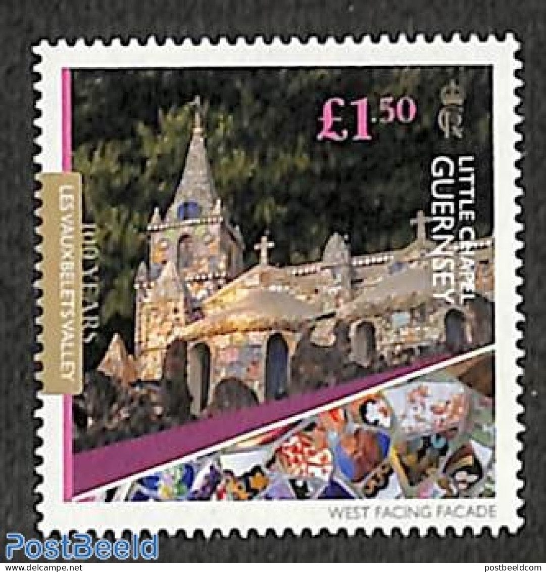 Guernsey 2023 Little Chapel 1v, Mint NH, Religion - Churches, Temples, Mosques, Synagogues - Chiese E Cattedrali