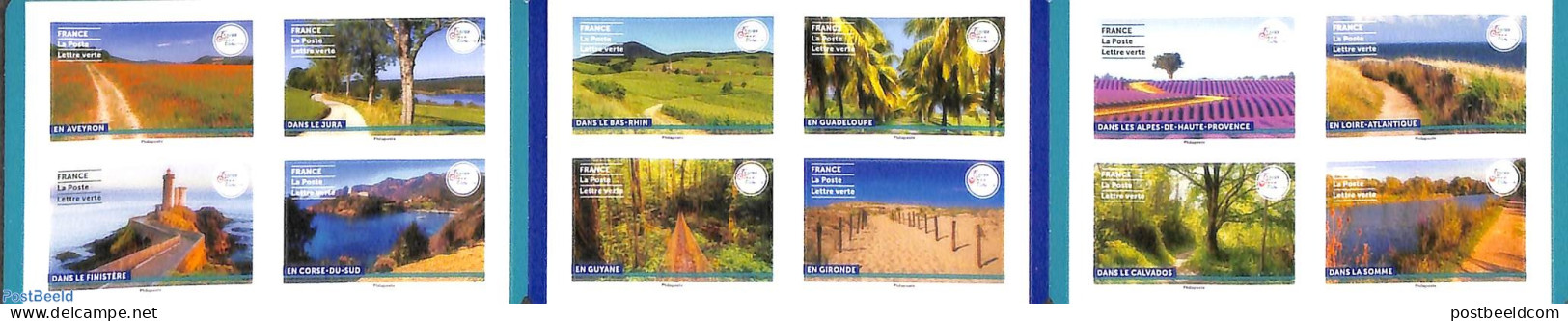 France 2023 Terre De Tourisme 12v S-a In Booklet, Mint NH, Various - Stamp Booklets - Lighthouses & Safety At Sea - To.. - Ungebraucht