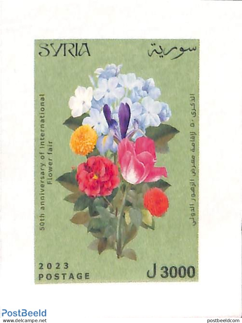 Syria 2023 Flower Fair S/s, Mint NH, Nature - Flowers & Plants - Syrie