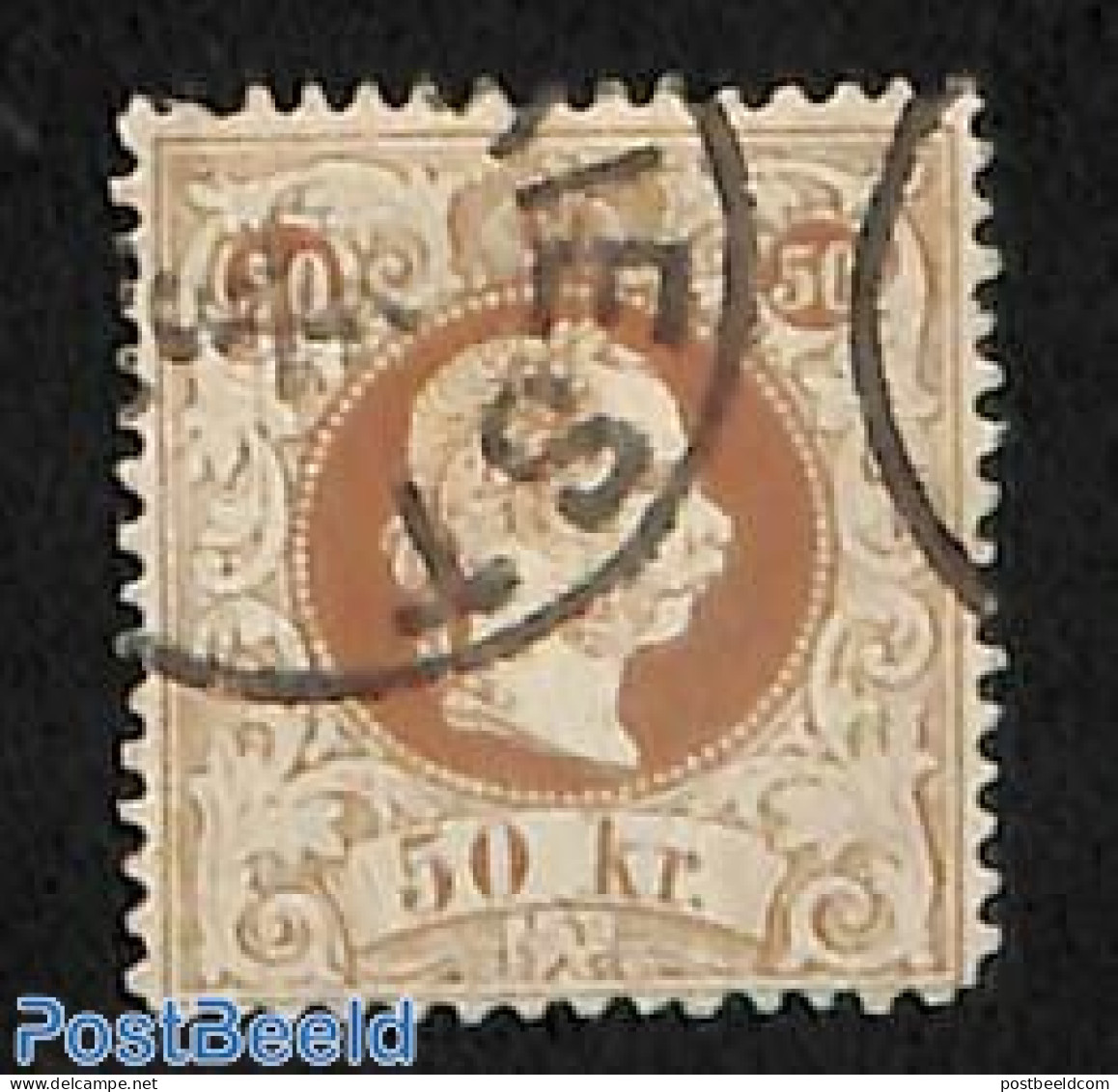 Austria 1867 50Kr, Perf. 12, Used, Used Stamps - Gebruikt