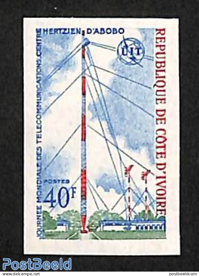 Ivory Coast 1972 World Telecommunication Day 1v, Imperforated, Mint NH, Science - Telecommunication - Nuovi