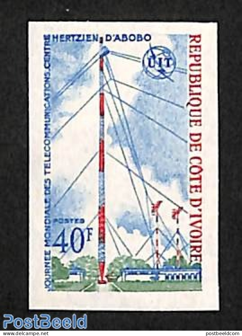 Ivory Coast 1972 World Telecommunication Day 1v, Imperforated, Mint NH, Science - Telecommunication - Ungebraucht