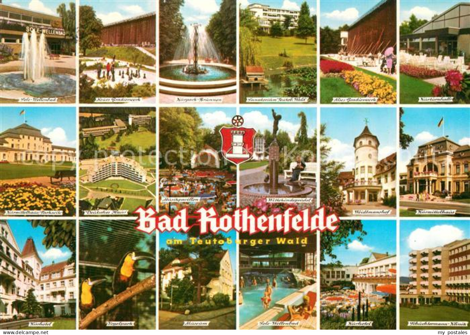 73242127 Bad Rothenfelde Kurgebiet Gradierwerk Brunnen Deutsches Haus Museum Sch - Bad Rothenfelde