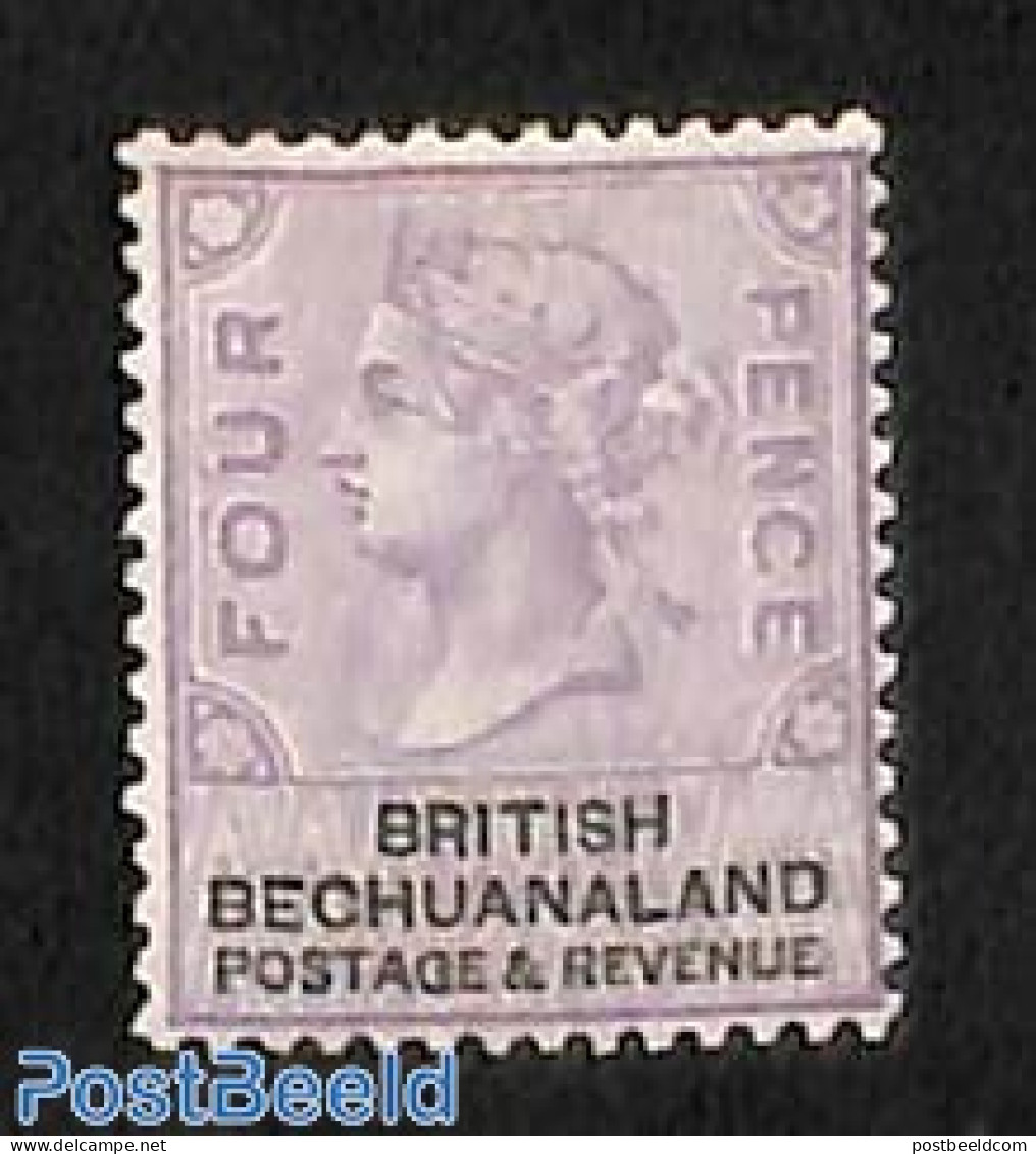 Botswana 1887 4d, Stamp Out Of Set, Without Gum, Unused (hinged) - Botswana (1966-...)