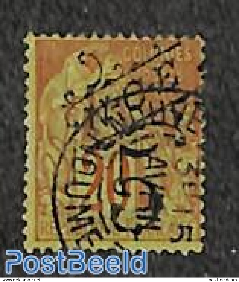 New Caledonia 1892 5c On 20c, Used, Used Stamps - Gebruikt