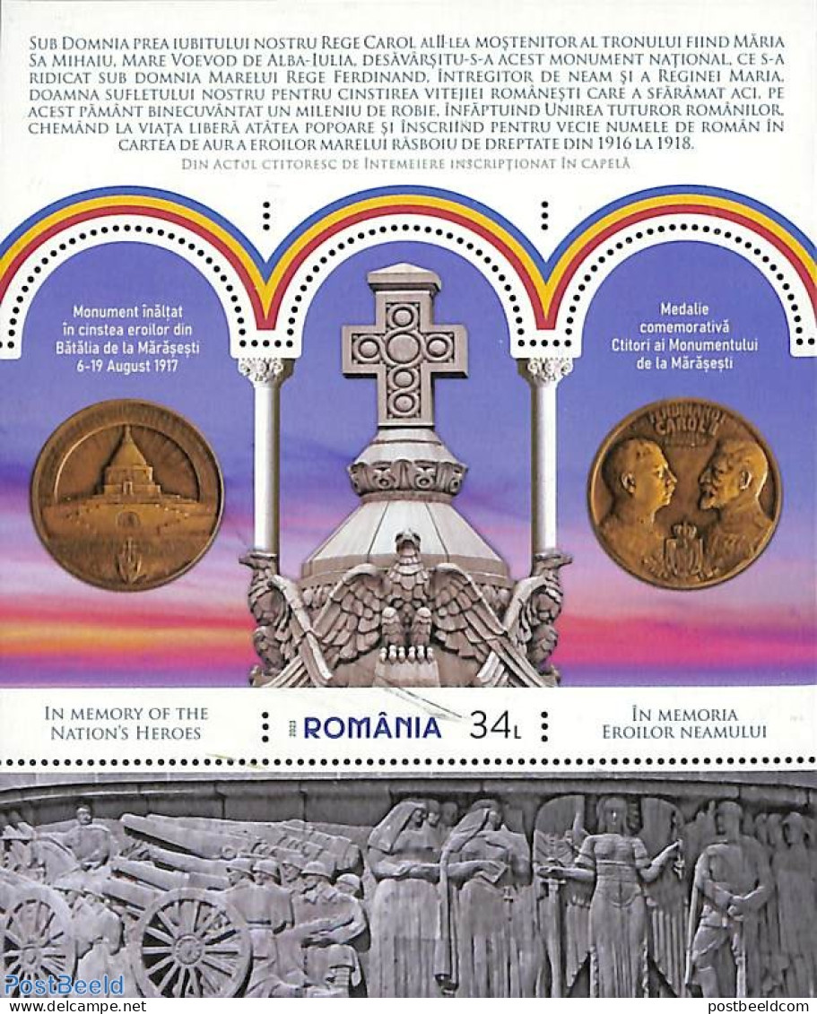 Romania 2023 National Heroes S/s, Mint NH - Unused Stamps
