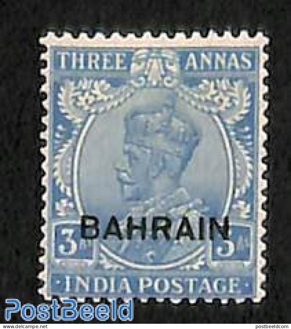 Bahrain 1933 3A, Stamp Out Of Set, Unused (hinged) - Bahrein (1965-...)